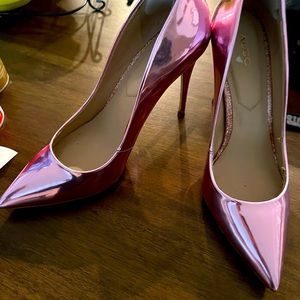 - ALDO Lavender Metallic Pink Stessy Pumps *READ Description*